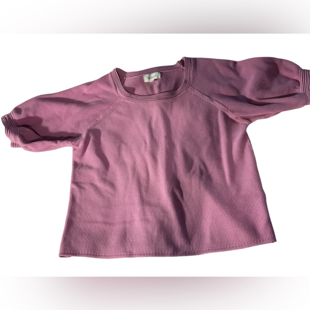 Bohme Waffle Knit Pullover Crew Neck